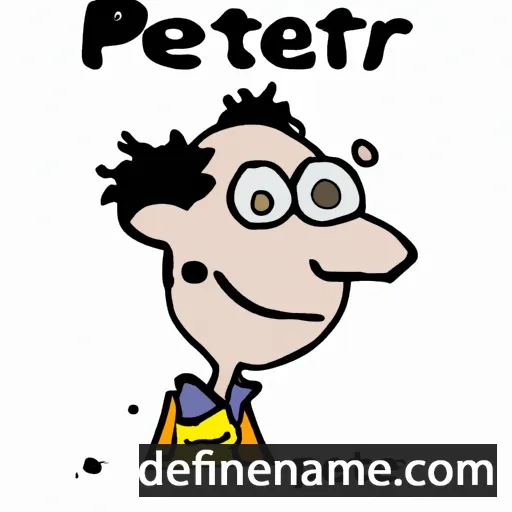 cartoon of the name Pieter