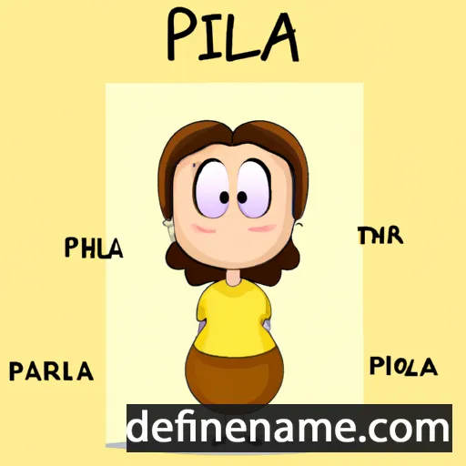 cartoon of the name Pilar