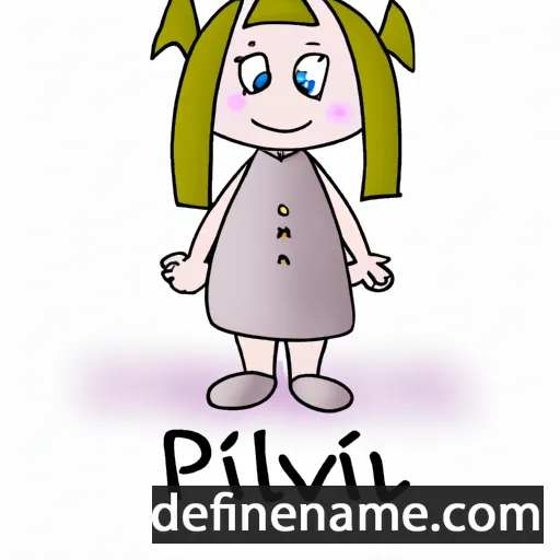 cartoon of the name Pilvi