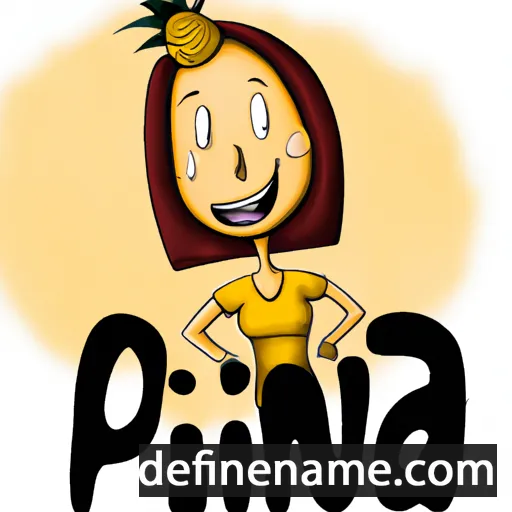 cartoon of the name Pina