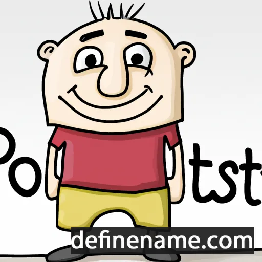 cartoon of the name Piotr