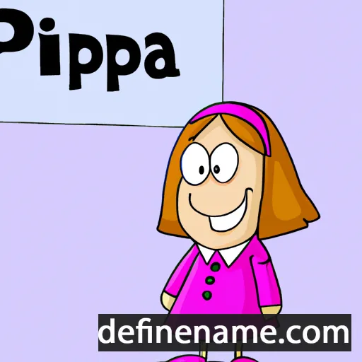 cartoon of the name Pippa