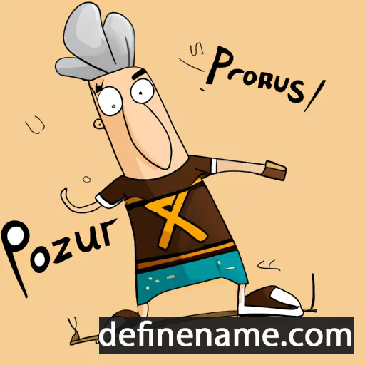 cartoon of the name Pirouz