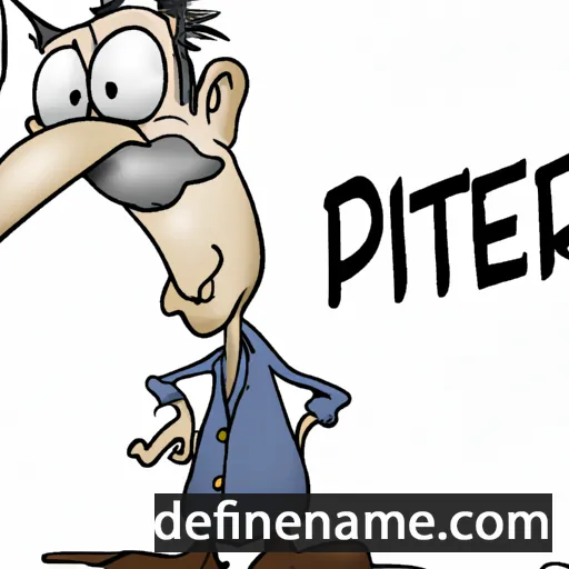 cartoon of the name Pitter