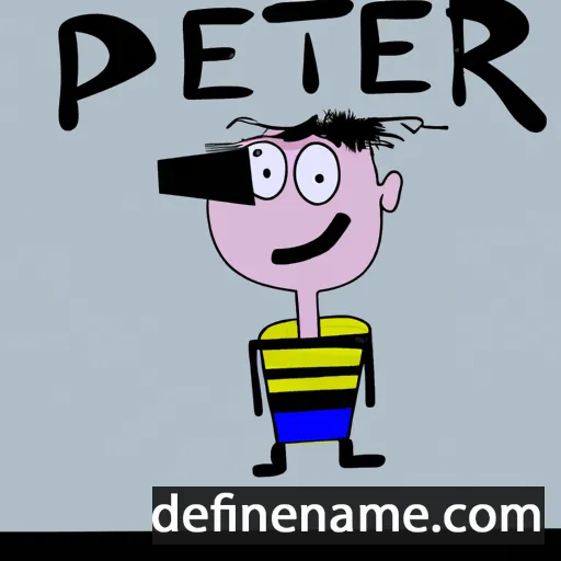 cartoon of the name Pjetër