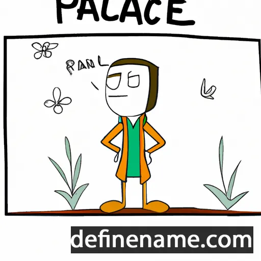 cartoon of the name Placid