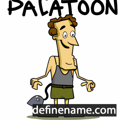 cartoon of the name Platon