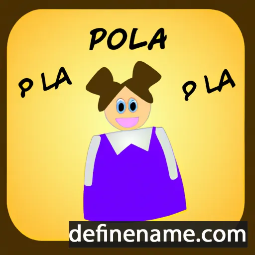 cartoon of the name Pola