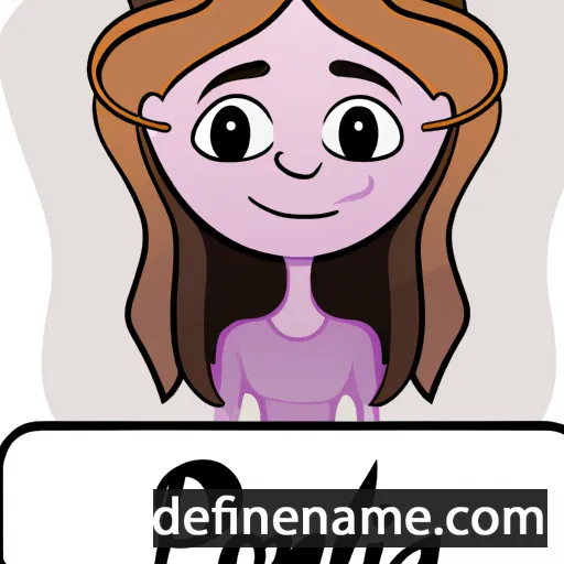 cartoon of the name Polina