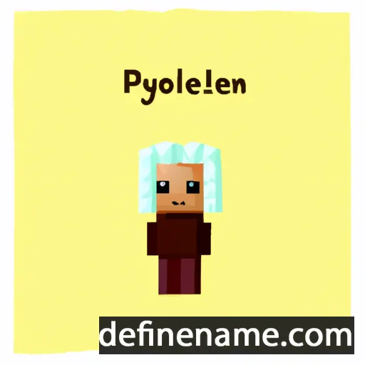 cartoon of the name Polyxeni