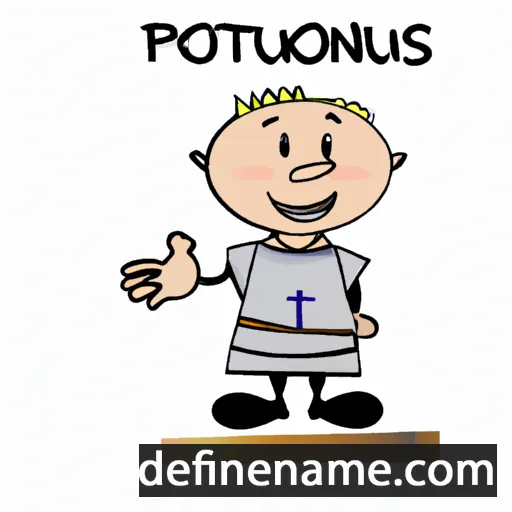 cartoon of the name Pontius