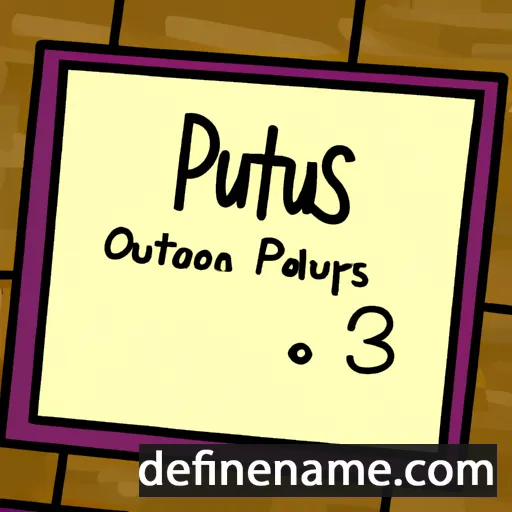 cartoon of the name Pontus