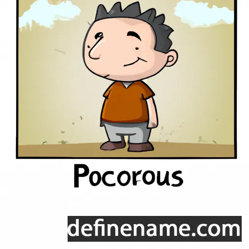 cartoon of the name Porcius