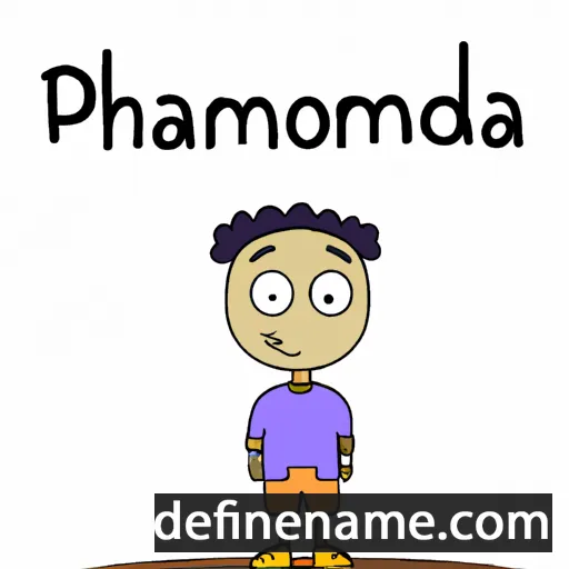 cartoon of the name Pramoda