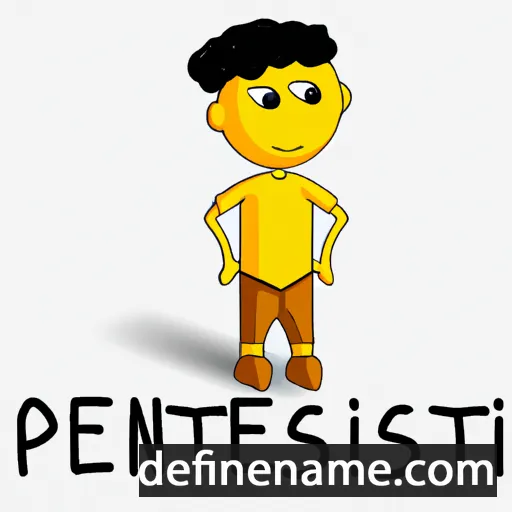 cartoon of the name Prasenjit