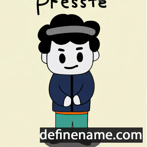 cartoon of the name Prasert