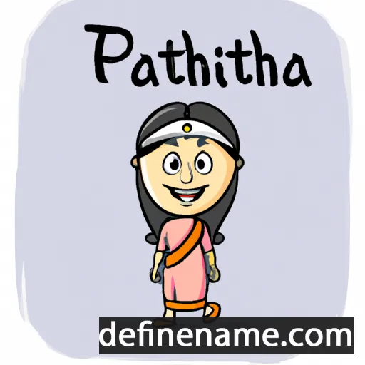 cartoon of the name Pratibha