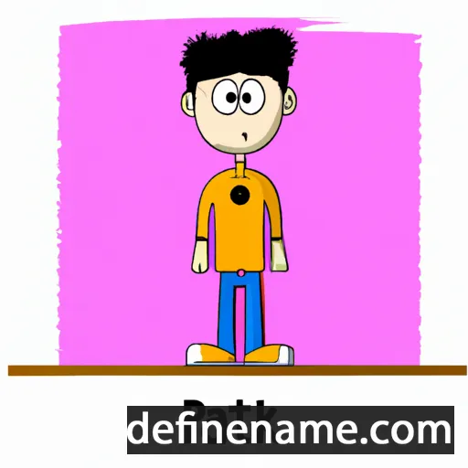 cartoon of the name Pratik