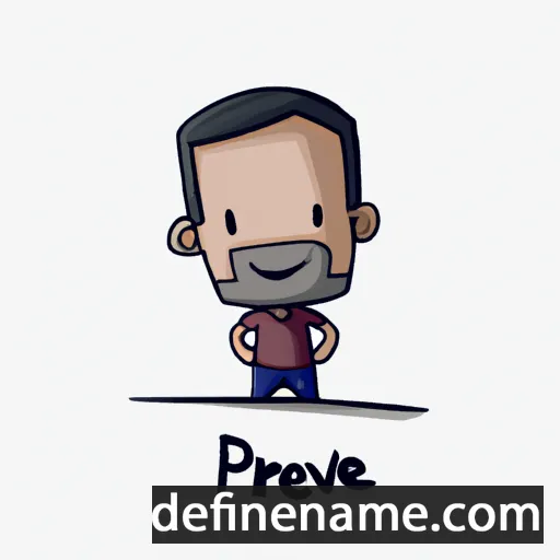 cartoon of the name Praveen