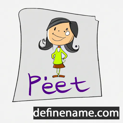 cartoon of the name Preeti