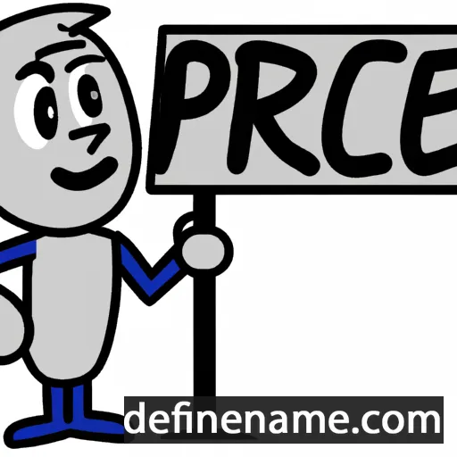 cartoon of the name Price