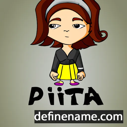 cartoon of the name Priita