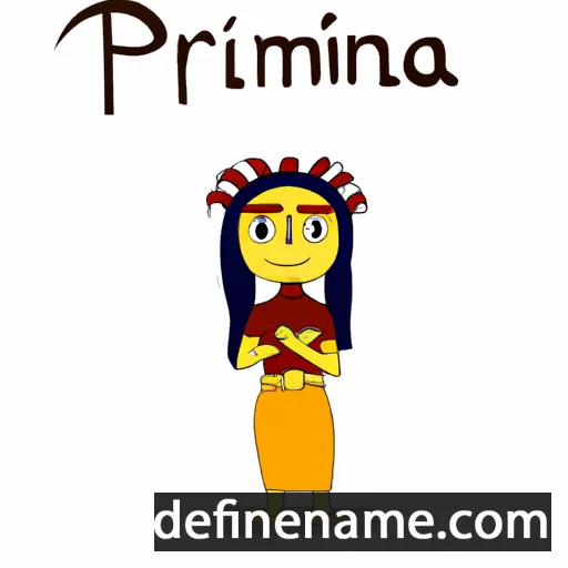 cartoon of the name Primitiva