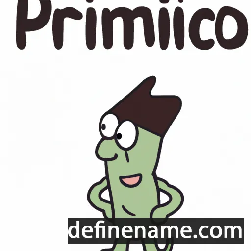 cartoon of the name Primitivo