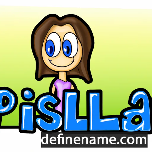 cartoon of the name Priscilla