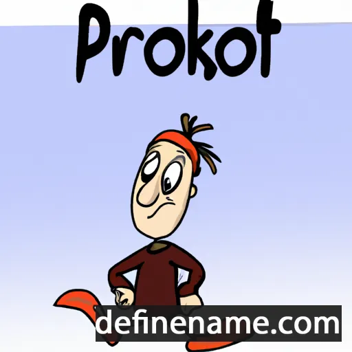 cartoon of the name Prokop