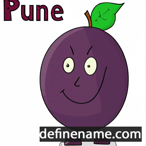 cartoon of the name Prune