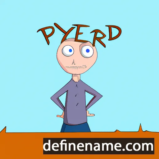 cartoon of the name Pryderi