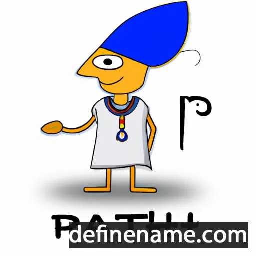 cartoon of the name Ptah