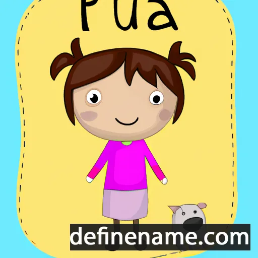 cartoon of the name Pua