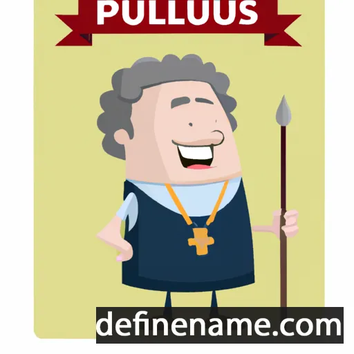 cartoon of the name Publius