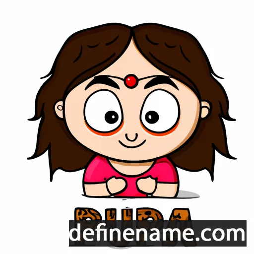 Puja cartoon