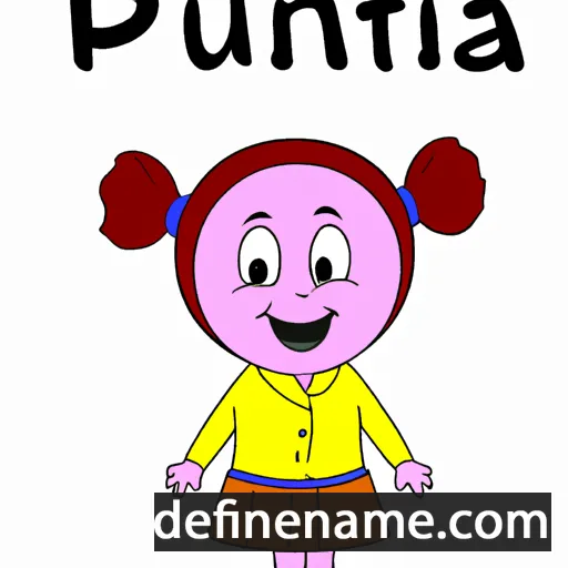 cartoon of the name Punita