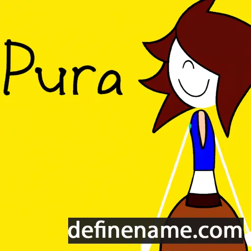 cartoon of the name Pura