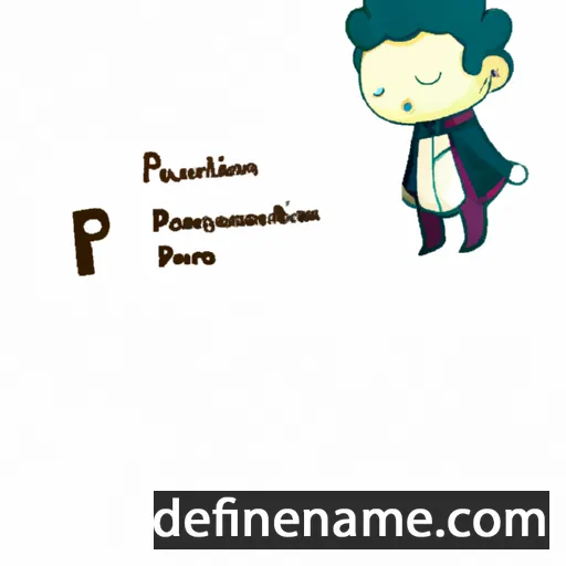 cartoon of the name Purificación