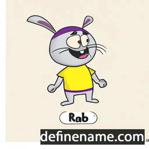 cartoon of the name Rabi