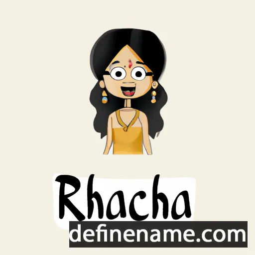 cartoon of the name Rachana