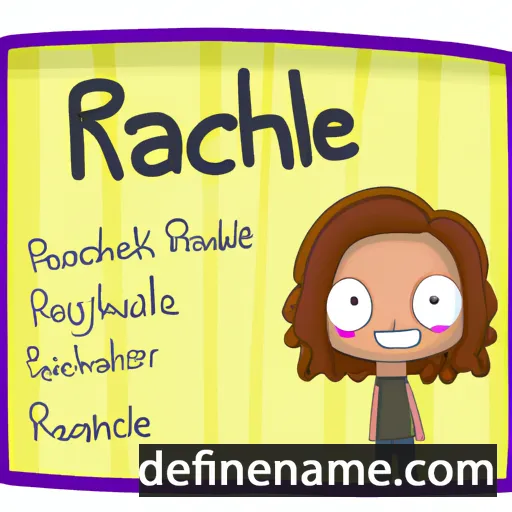 cartoon of the name Rachele