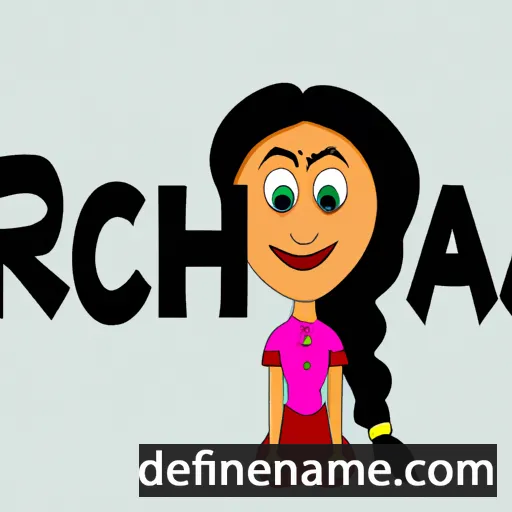 cartoon of the name Rachna