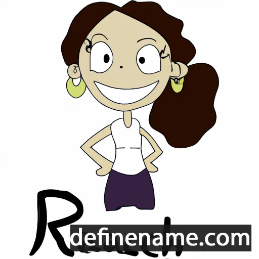 cartoon of the name Rachyl