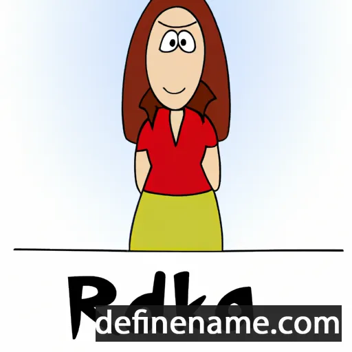 cartoon of the name Radka