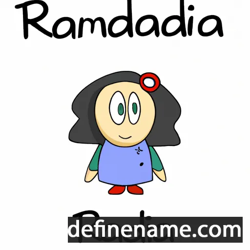 cartoon of the name Radomila