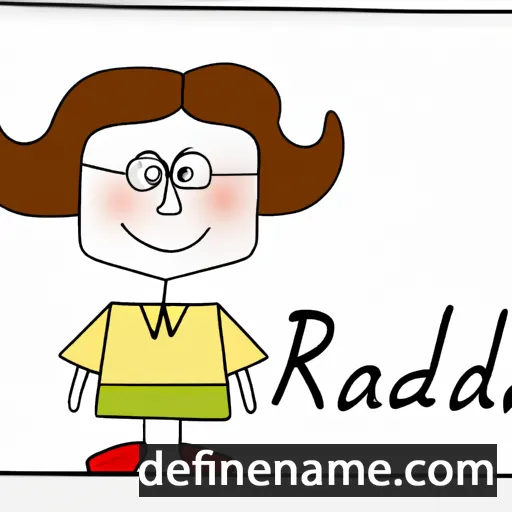 cartoon of the name Radosława