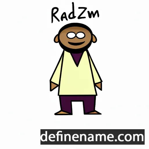 cartoon of the name Radzim