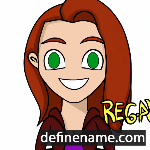 cartoon of the name Raegan