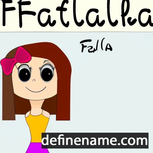 cartoon of the name Raffaela